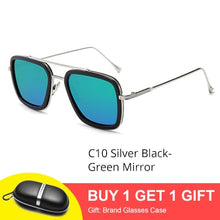 Load image into Gallery viewer, Tony Stark Sunglasses Men Vintage Retro Men's Glasses Iron Man 3 Sunglases Yellow Red Sun Glass 2019 Shades Men oculos W66218