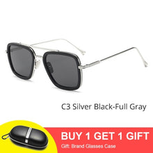 Load image into Gallery viewer, Tony Stark Sunglasses Men Vintage Retro Men's Glasses Iron Man 3 Sunglases Yellow Red Sun Glass 2019 Shades Men oculos W66218