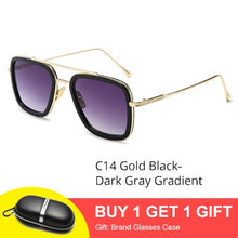 Load image into Gallery viewer, Tony Stark Sunglasses Men Vintage Retro Men's Glasses Iron Man 3 Sunglases Yellow Red Sun Glass 2019 Shades Men oculos W66218