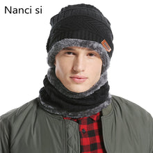 Load image into Gallery viewer, Nanci si Winter Wool Ski Hats Neck Warmer Beanies Knit Men's  Hats Caps Skullies Bonnet For Men Women Balaclava Head Caps