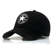 Load image into Gallery viewer, 2019 Spring-Summer Simple Korean-style Cotton Baseball Cap Men's And Women's Outdoor Visor Five Point Star Embroidered Casual Du
