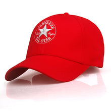 Load image into Gallery viewer, 2019 Spring-Summer Simple Korean-style Cotton Baseball Cap Men's And Women's Outdoor Visor Five Point Star Embroidered Casual Du