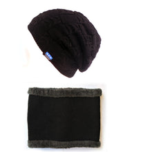 Load image into Gallery viewer, Xthree Men's Beanies Winter Skullies Knitted Hat Scarf  With Lining Wool Male Gorras Bonnet Winter Hats For Men Beanies Hats