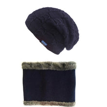Load image into Gallery viewer, Xthree Men's Beanies Winter Skullies Knitted Hat Scarf  With Lining Wool Male Gorras Bonnet Winter Hats For Men Beanies Hats