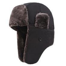 Load image into Gallery viewer, Men's Winter Snow Cap Thickening Plus Velvet Earmuffs Cycling Windproof Hat Skiing Earmuffs Fleece Hat Outdoor Sport Fishing Cap