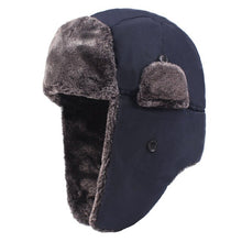 Load image into Gallery viewer, Men's Winter Snow Cap Thickening Plus Velvet Earmuffs Cycling Windproof Hat Skiing Earmuffs Fleece Hat Outdoor Sport Fishing Cap