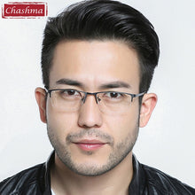 Load image into Gallery viewer, New Men's Alloy Eyeglass Half Frame Men Glasses Quality Frame Eye Flasses Frames Myopia Spectacles Male Black Eyewear