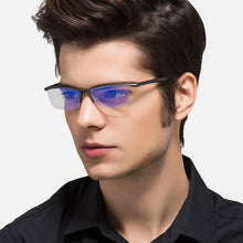 Load image into Gallery viewer, Aluminum Magnesium Anti Blue Laser Fatigue Radiation-resistant Men's Optical Eyeglasses Glasses Frame Oculos de grau Eyewear 130