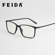 Load image into Gallery viewer, FEIDA Square Computer Glasses Anti Blue Light Blocking Glasses Clear Eye Glass Frames for Men Retro Men's Anti Blue Ray Glasses