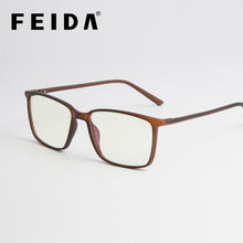 Load image into Gallery viewer, FEIDA Square Computer Glasses Anti Blue Light Blocking Glasses Clear Eye Glass Frames for Men Retro Men's Anti Blue Ray Glasses