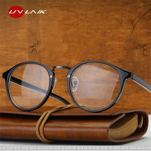 Load image into Gallery viewer, UVLAIK Optical Glasses Frame Boston Eyeglasses Round Myopia Frames Women Clear Transparent Glasses Women's Men's Flower Frames