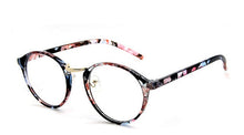 Load image into Gallery viewer, UVLAIK Optical Glasses Frame Boston Eyeglasses Round Myopia Frames Women Clear Transparent Glasses Women's Men's Flower Frames