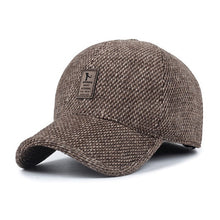 Load image into Gallery viewer, New Men's Woolen Hat Men Thick Warm Baseball Cap Snapback Bonnet Autumn Winter Fashion Male Outdoor Ski Cycling Dad Hats Gorro