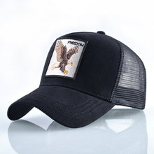 Load image into Gallery viewer, TQMSMY Summer Unisex Hip Hop Embroidered Animal Men Baseball Caps Women Breathable Mesh Snapback Hats Men's Trucker Hats Cap