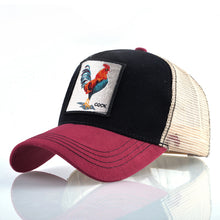 Load image into Gallery viewer, TQMSMY Summer Unisex Hip Hop Embroidered Animal Men Baseball Caps Women Breathable Mesh Snapback Hats Men's Trucker Hats Cap