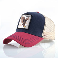 Load image into Gallery viewer, TQMSMY Summer Unisex Hip Hop Embroidered Animal Men Baseball Caps Women Breathable Mesh Snapback Hats Men's Trucker Hats Cap