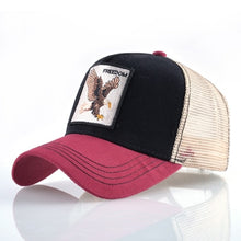 Load image into Gallery viewer, TQMSMY Summer Unisex Hip Hop Embroidered Animal Men Baseball Caps Women Breathable Mesh Snapback Hats Men's Trucker Hats Cap