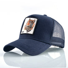 Load image into Gallery viewer, TQMSMY Summer Unisex Hip Hop Embroidered Animal Men Baseball Caps Women Breathable Mesh Snapback Hats Men's Trucker Hats Cap