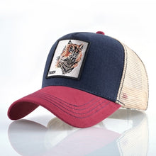 Load image into Gallery viewer, TQMSMY Summer Unisex Hip Hop Embroidered Animal Men Baseball Caps Women Breathable Mesh Snapback Hats Men's Trucker Hats Cap