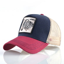 Load image into Gallery viewer, TQMSMY Summer Unisex Hip Hop Embroidered Animal Men Baseball Caps Women Breathable Mesh Snapback Hats Men's Trucker Hats Cap