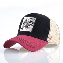 Load image into Gallery viewer, TQMSMY Summer Unisex Hip Hop Embroidered Animal Men Baseball Caps Women Breathable Mesh Snapback Hats Men's Trucker Hats Cap