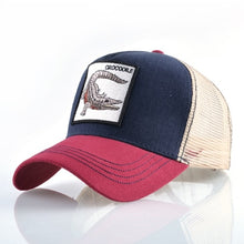 Load image into Gallery viewer, TQMSMY Summer Unisex Hip Hop Embroidered Animal Men Baseball Caps Women Breathable Mesh Snapback Hats Men's Trucker Hats Cap