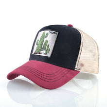Load image into Gallery viewer, TQMSMY Summer Unisex Hip Hop Embroidered Animal Men Baseball Caps Women Breathable Mesh Snapback Hats Men's Trucker Hats Cap