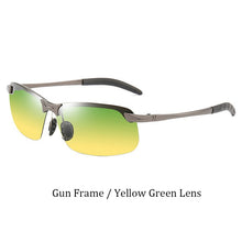 Load image into Gallery viewer, Psacss Square Sunglasses Men Photochromic Brand Designer Driving Fishing Sun Glasses Men's High Quality Metal Frame Mirror UV400