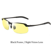Load image into Gallery viewer, Psacss Square Sunglasses Men Photochromic Brand Designer Driving Fishing Sun Glasses Men's High Quality Metal Frame Mirror UV400