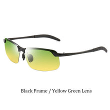 Load image into Gallery viewer, Psacss Square Sunglasses Men Photochromic Brand Designer Driving Fishing Sun Glasses Men's High Quality Metal Frame Mirror UV400
