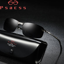 Load image into Gallery viewer, Psacss Square Sunglasses Men Photochromic Brand Designer Driving Fishing Sun Glasses Men's High Quality Metal Frame Mirror UV400