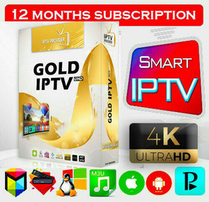 IPTV 12 Months Premium UHD (+10000-4K-M3U-SMAR'TV-ANDROID-MAG)